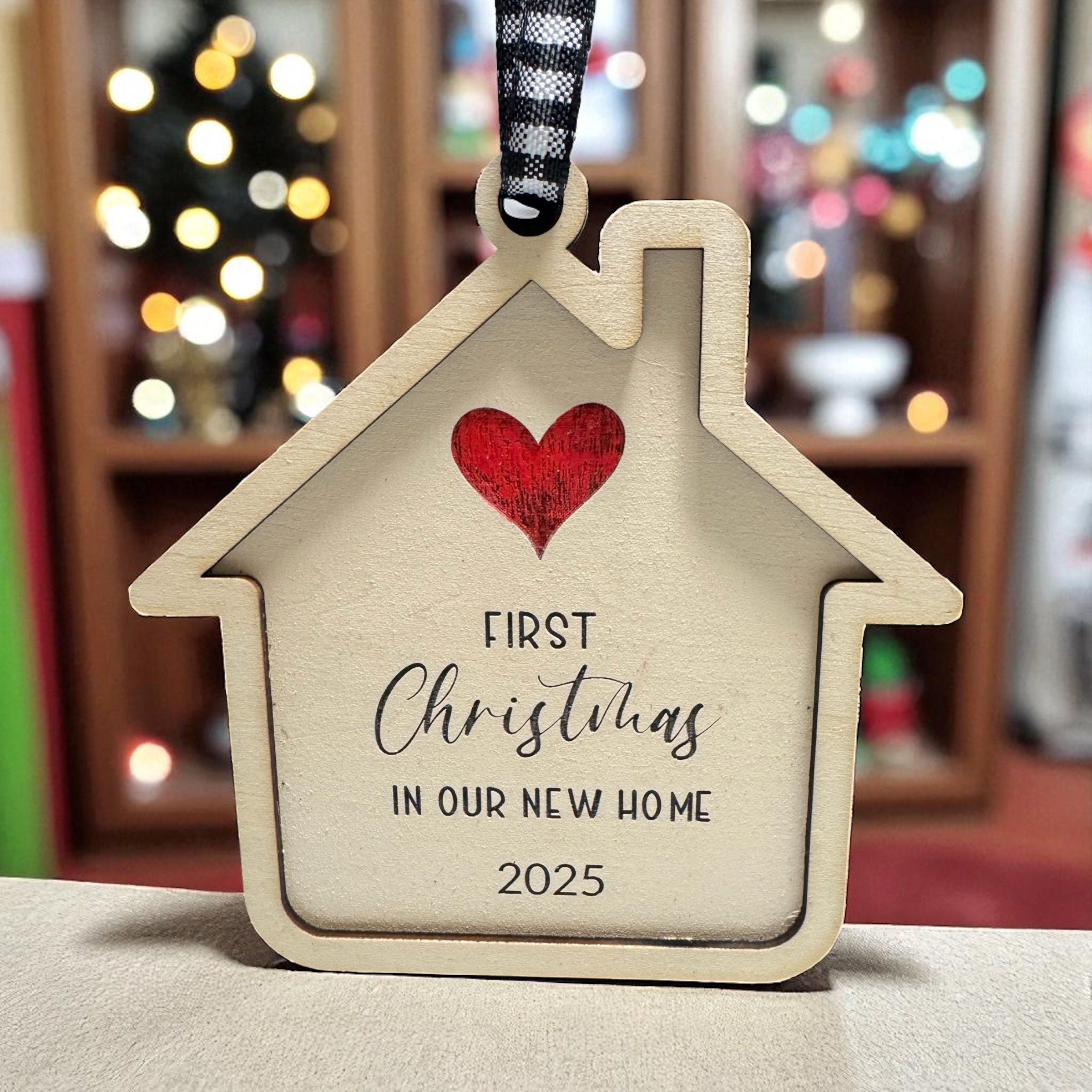 First Christmas In our new home ornament image 0