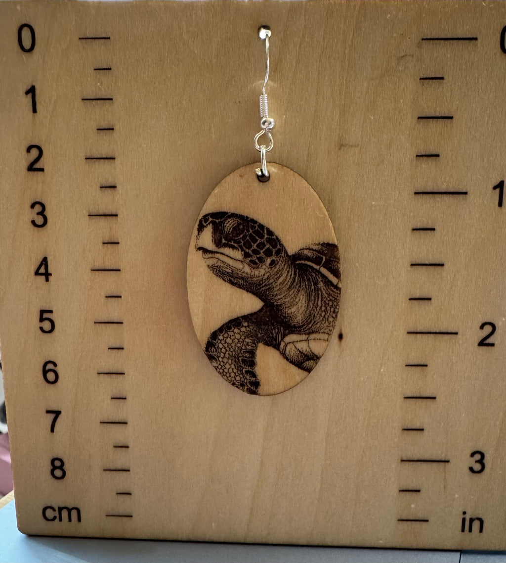 Sea Turtle Earrings image 1