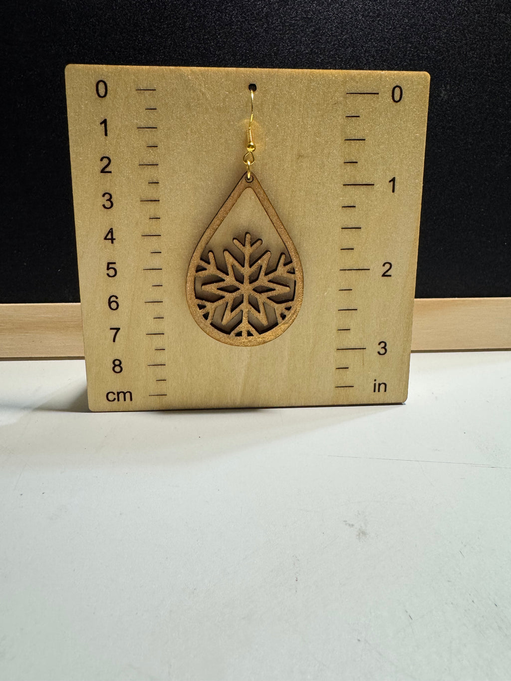 Snowflake Teardrop Earring image 3
