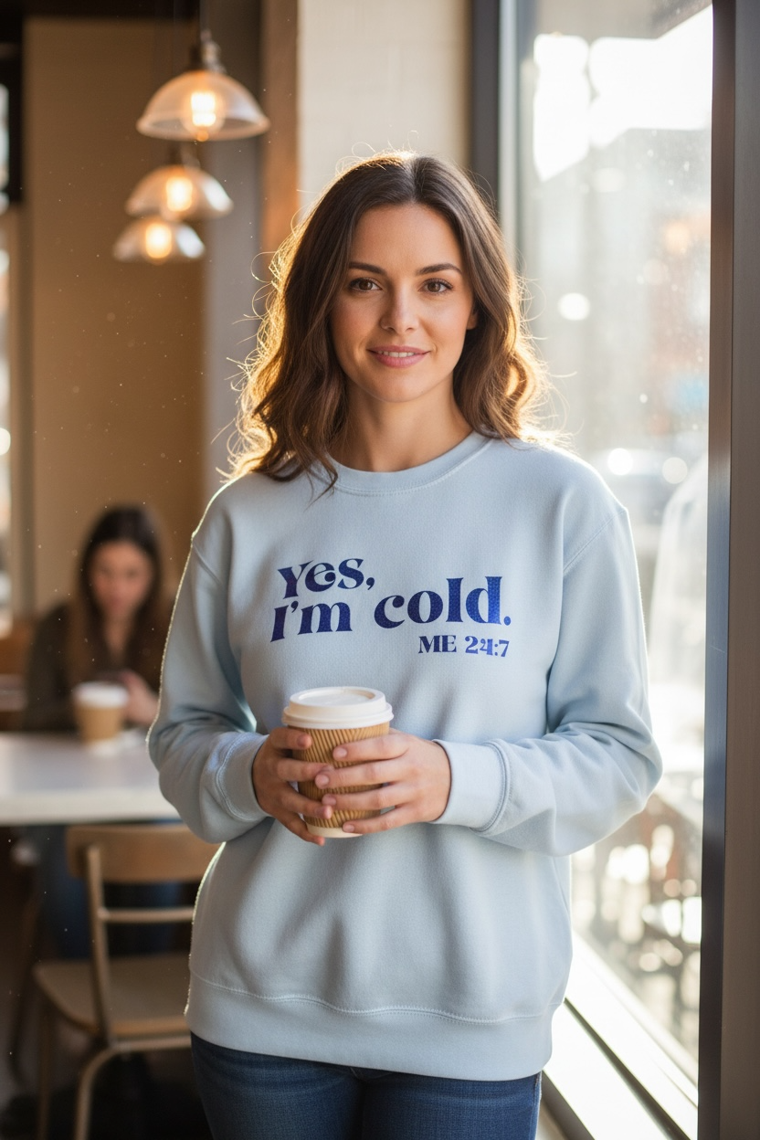Yes I'm Cold Sweatshirt image 0