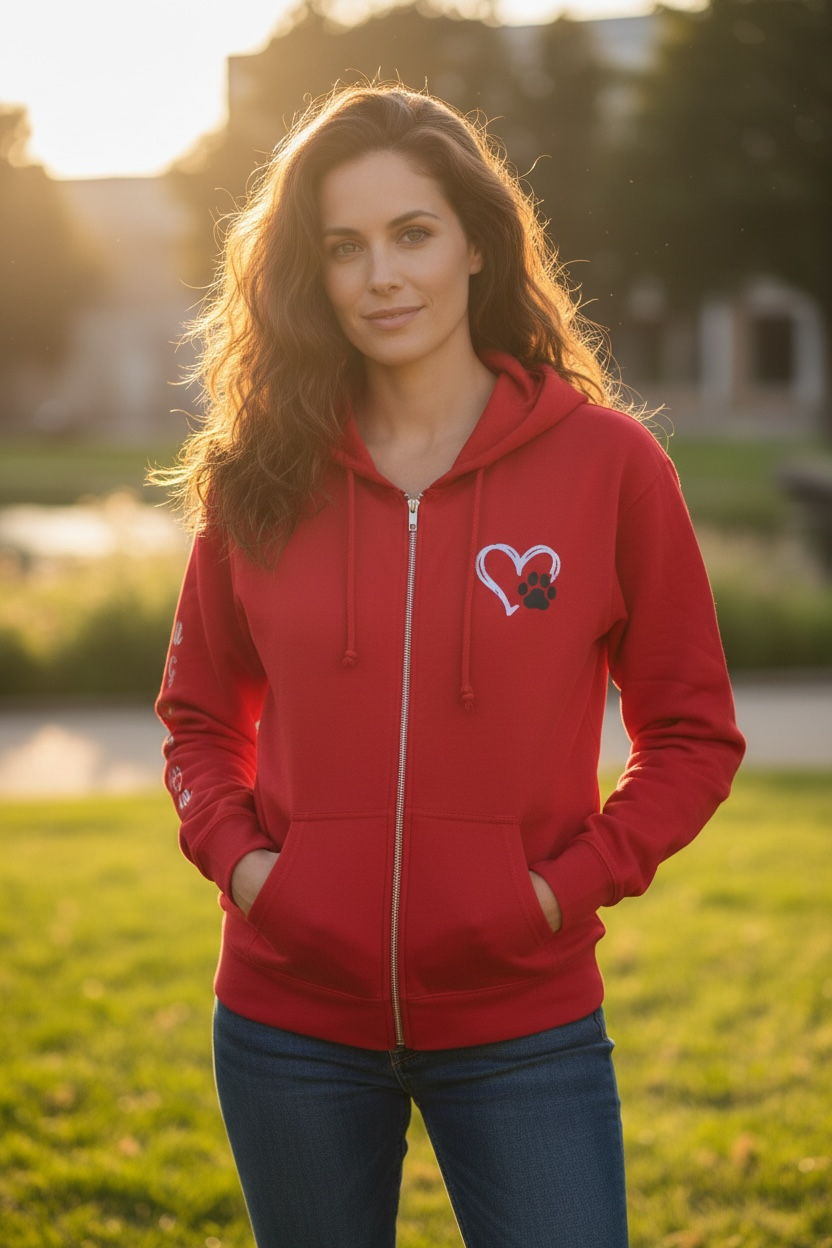 Dog Love Zip Up Coat image 0