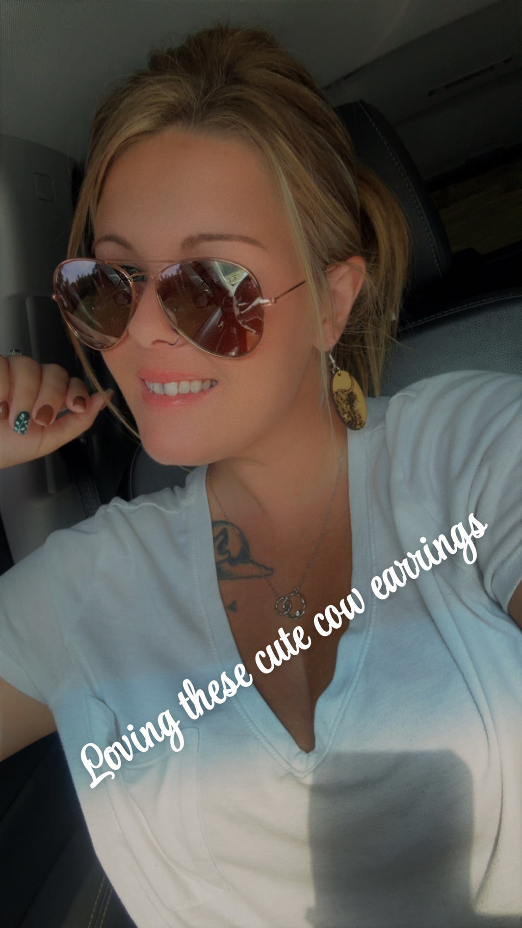 Hilander Cow Earrings image 1