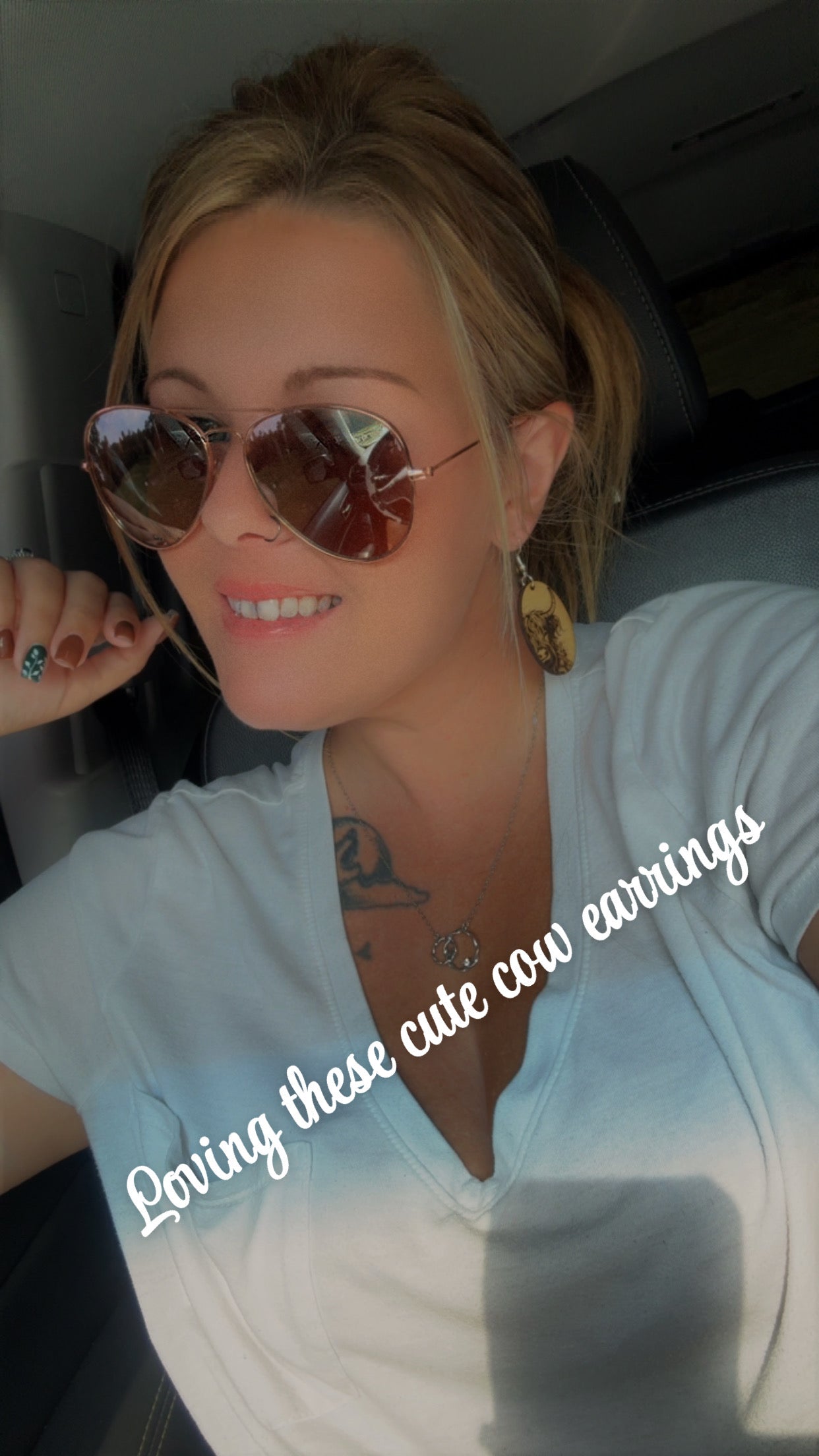 Hilander Cow Earrings image 1