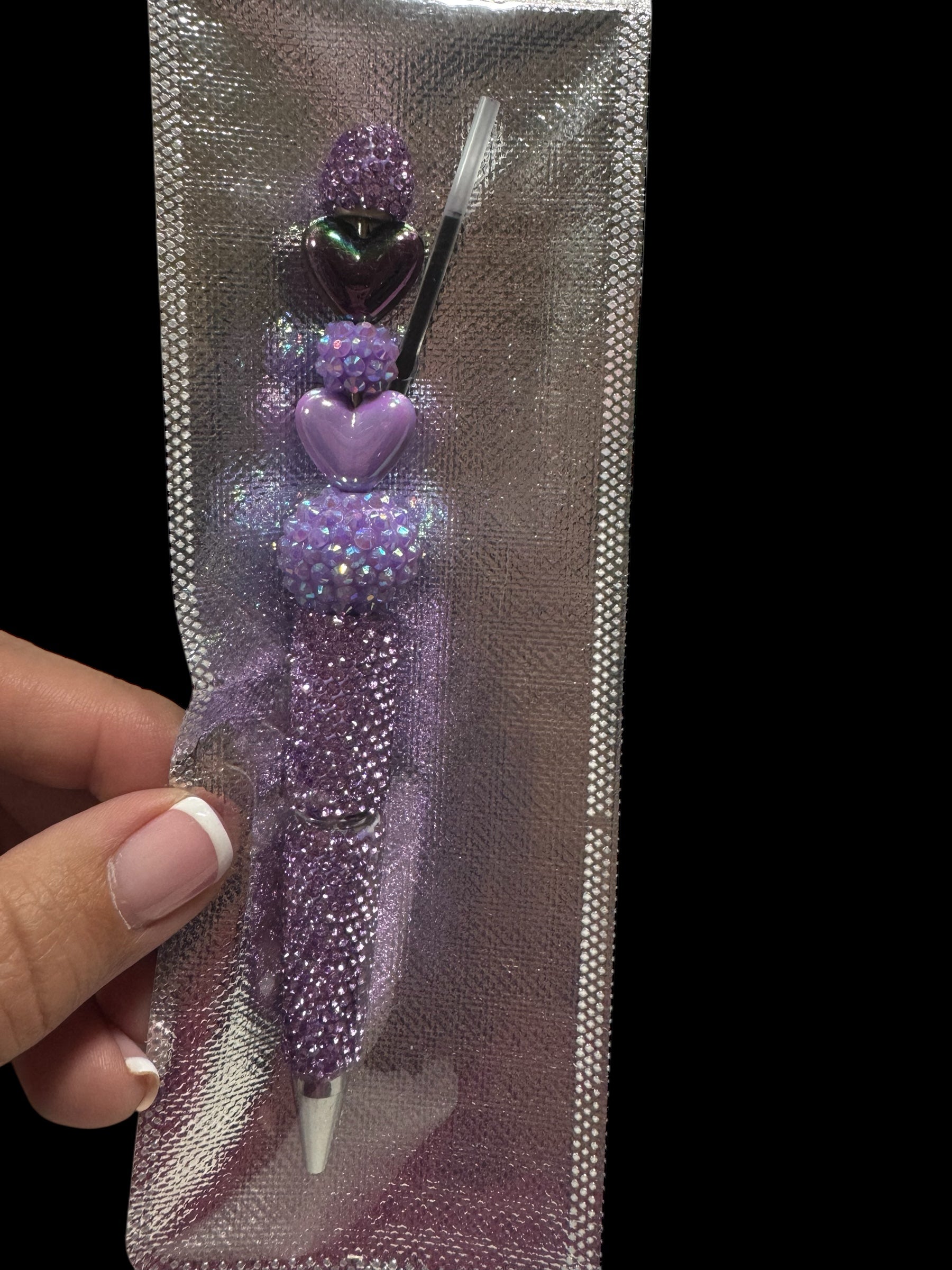 Purple Sparkle Pen image 0