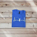 Fishing Heartbeat T Shirt image 0