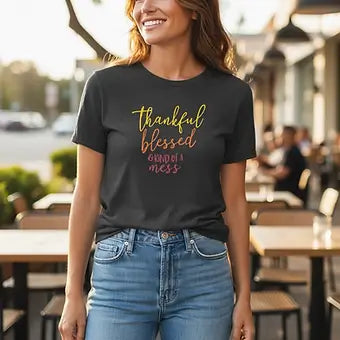 Thankful,Blessed T Shirt image 0