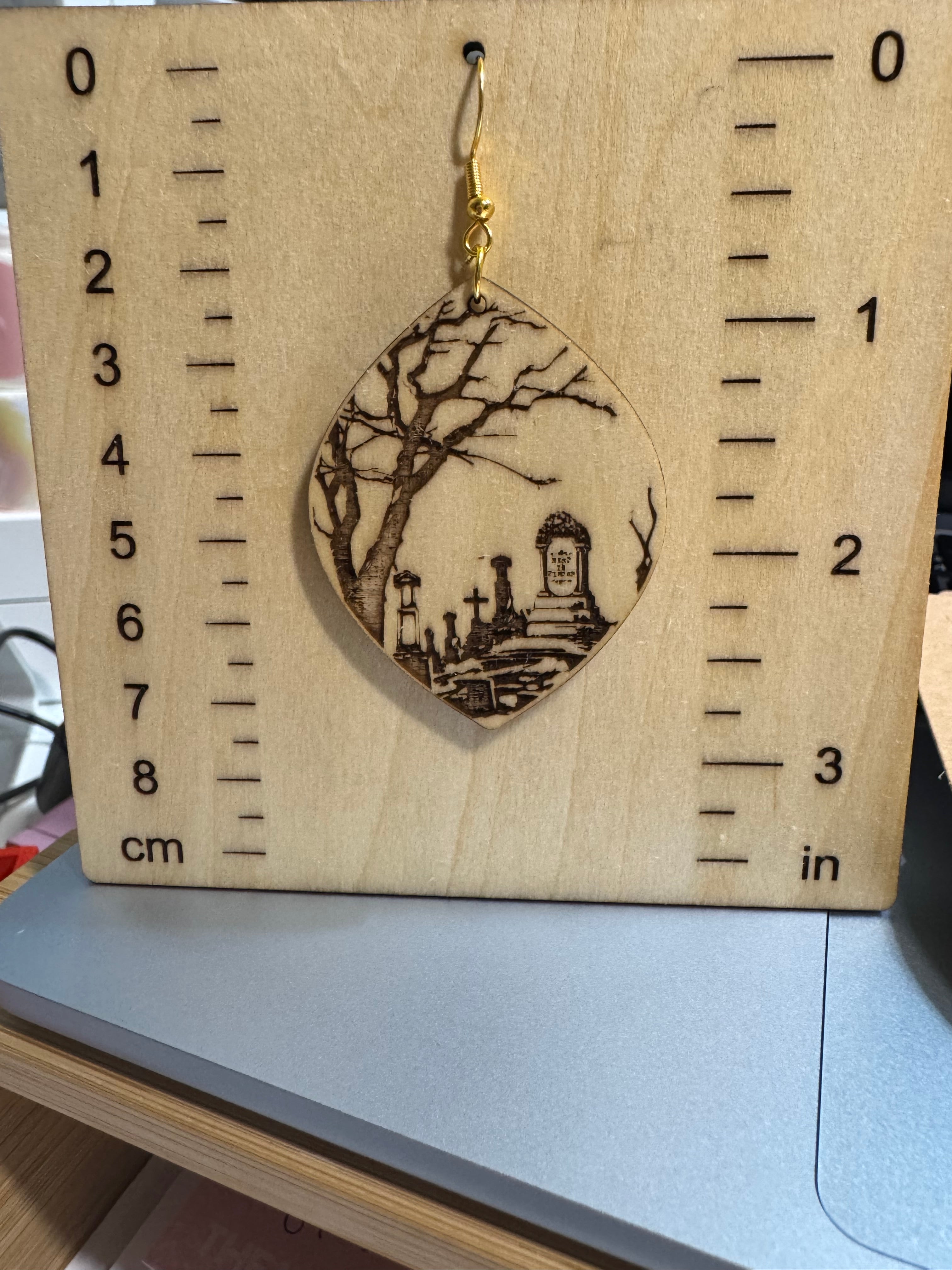 Halloween Cemetery Earrings image 1