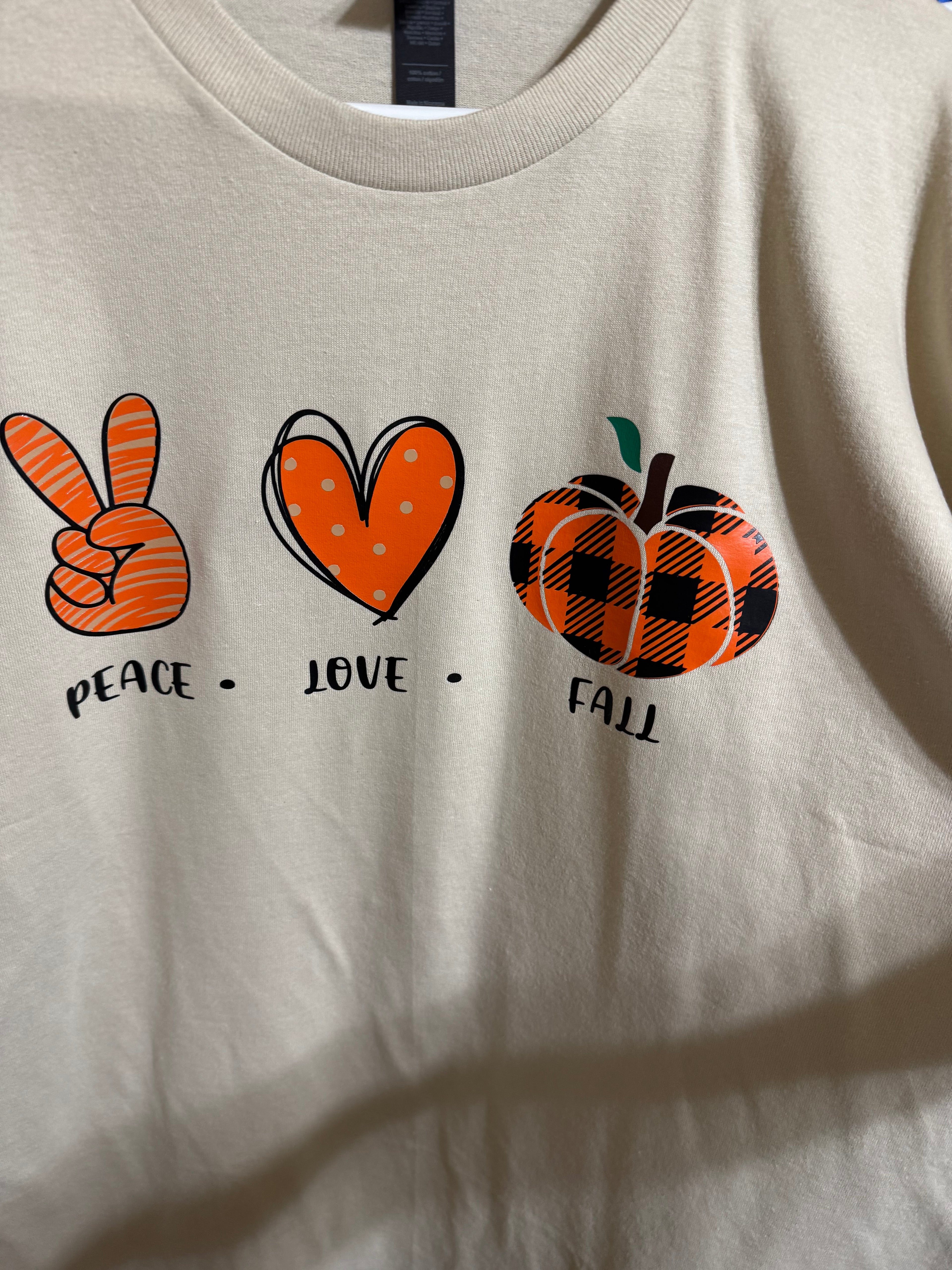 Peace Love Fall T Shirt image 1