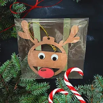 Reindeer Googly Eye Christmas Ornament image 0