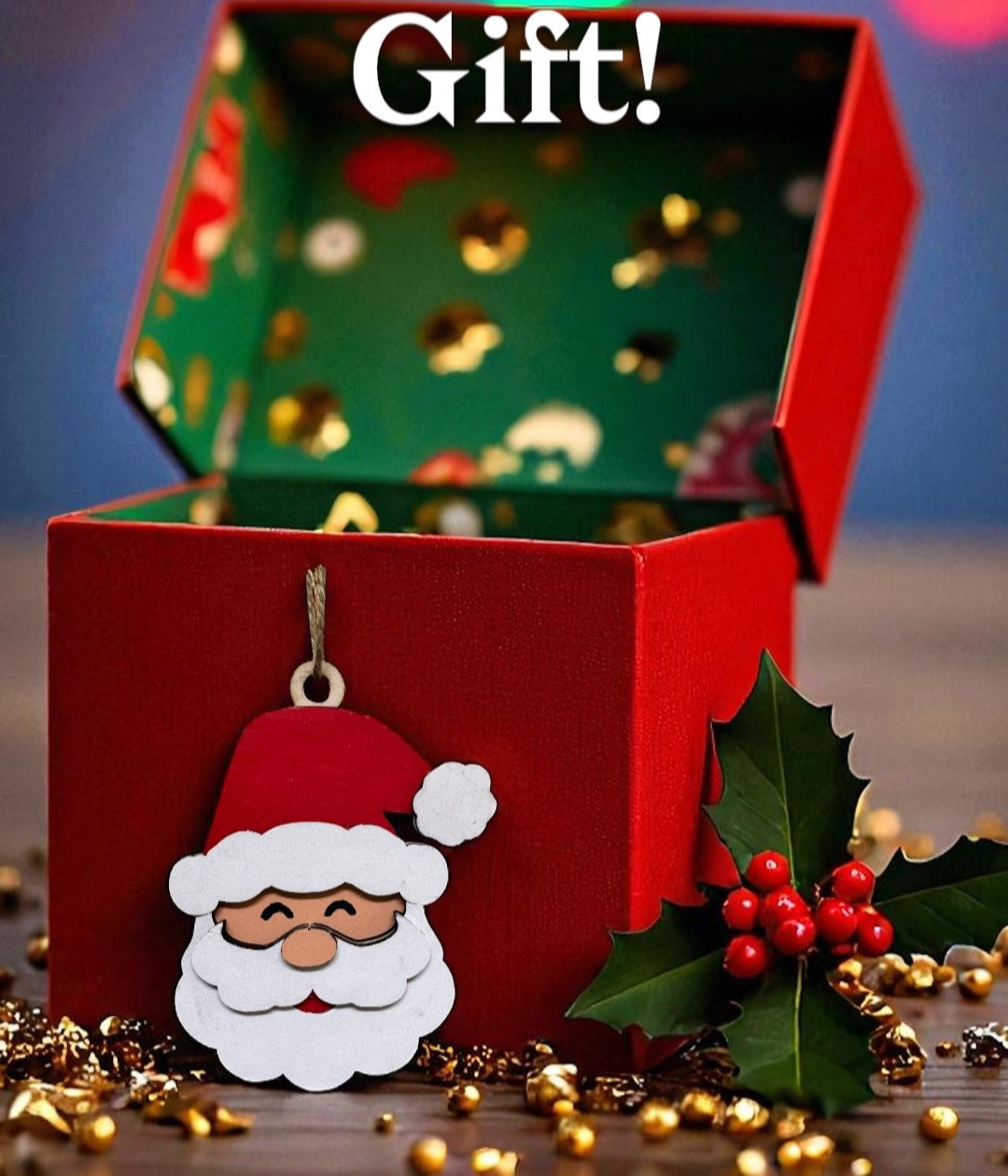 DIY Santa Face Christmas Ornament image 1
