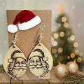 Santa Face Teardrop Earrings image 0