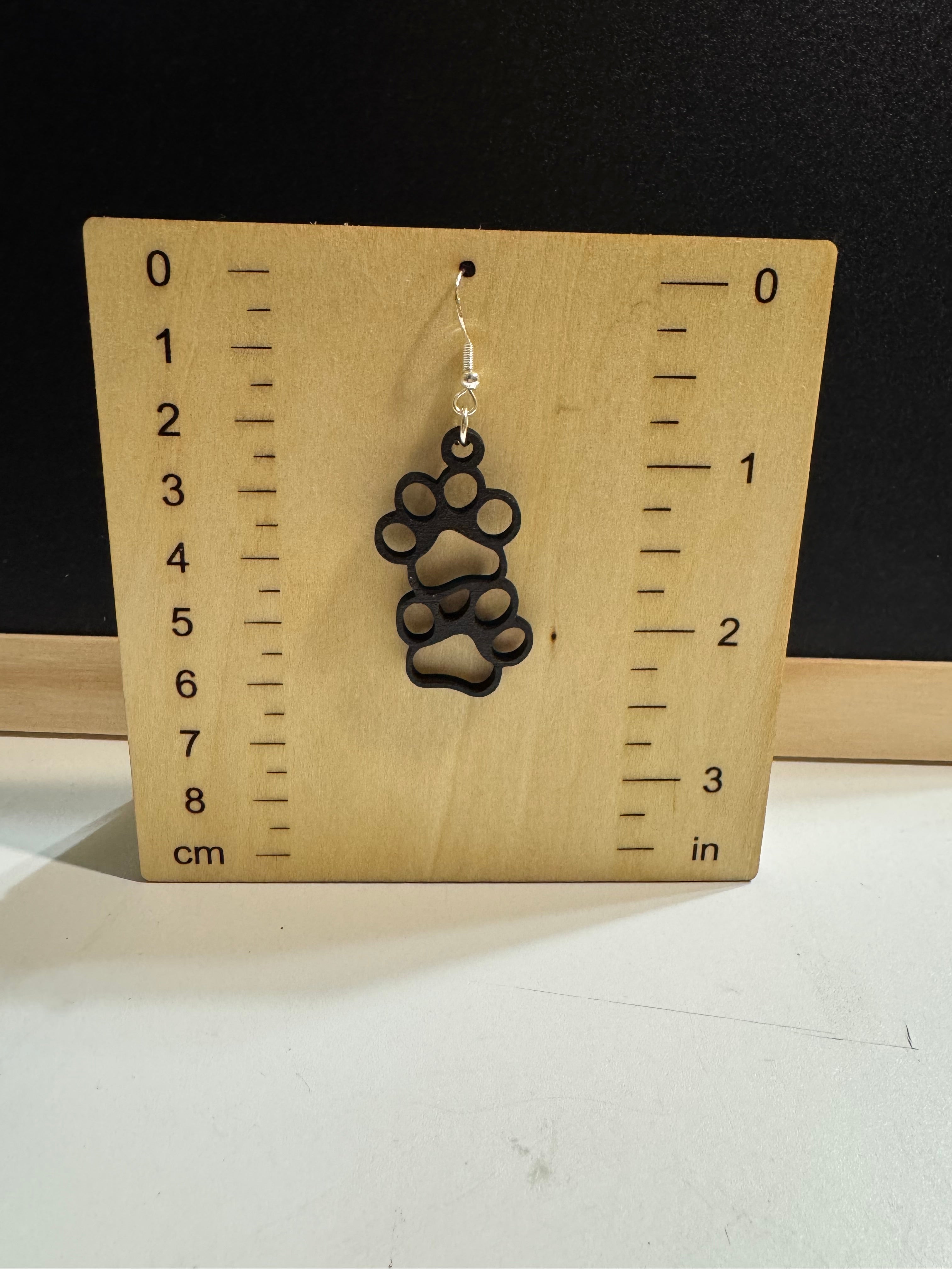 Paw Print Earrings image 1