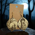 Halloween Cemetery Earrings image 0