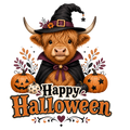 Happy Halloween Hilander Cow
