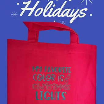 Christmas Tote Bag - My Favorite Color image 0